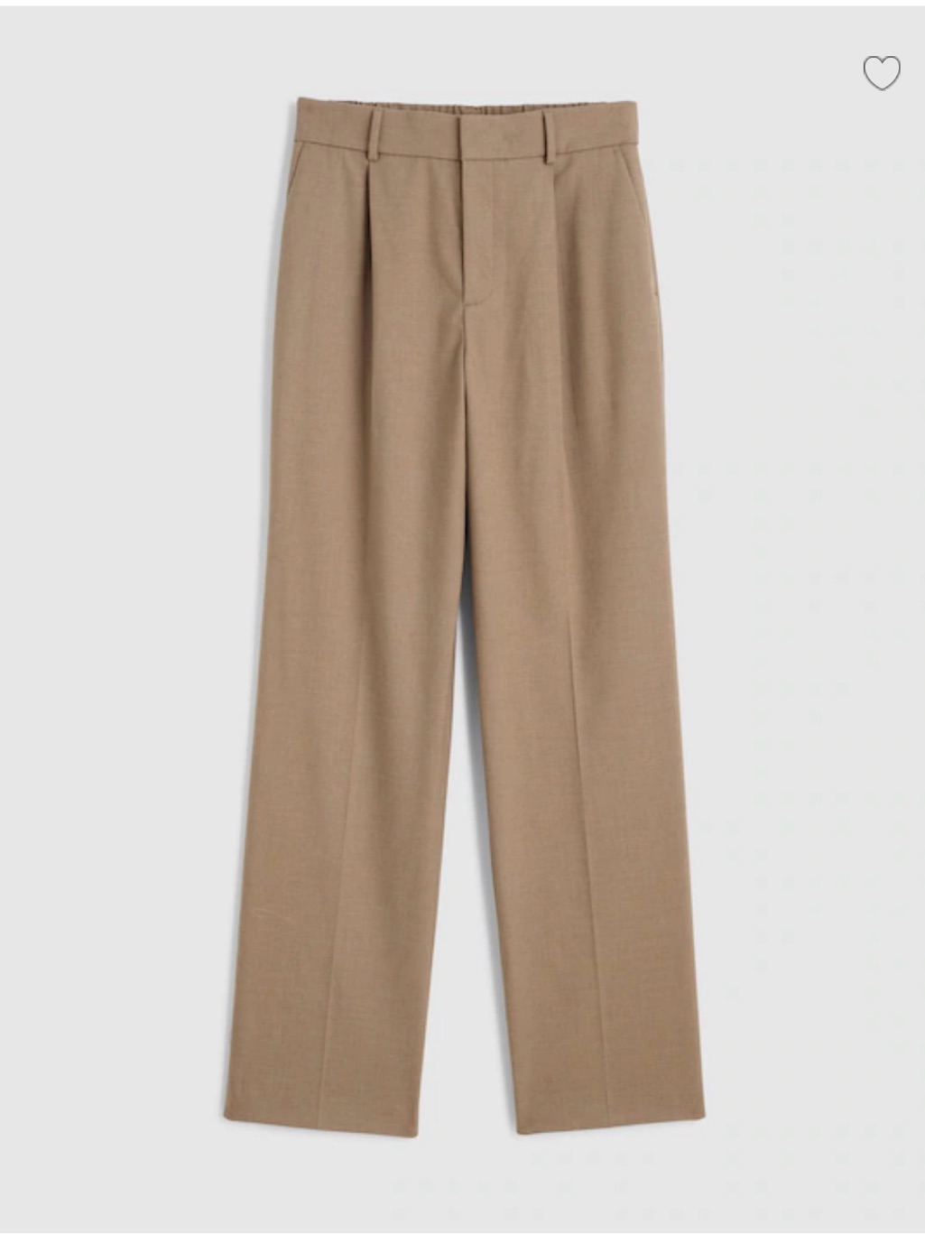 Madewell Taupe Straight-Leg Trousers